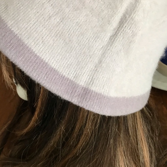 KANGOL BLUE: lavender angora classic bucket hat M